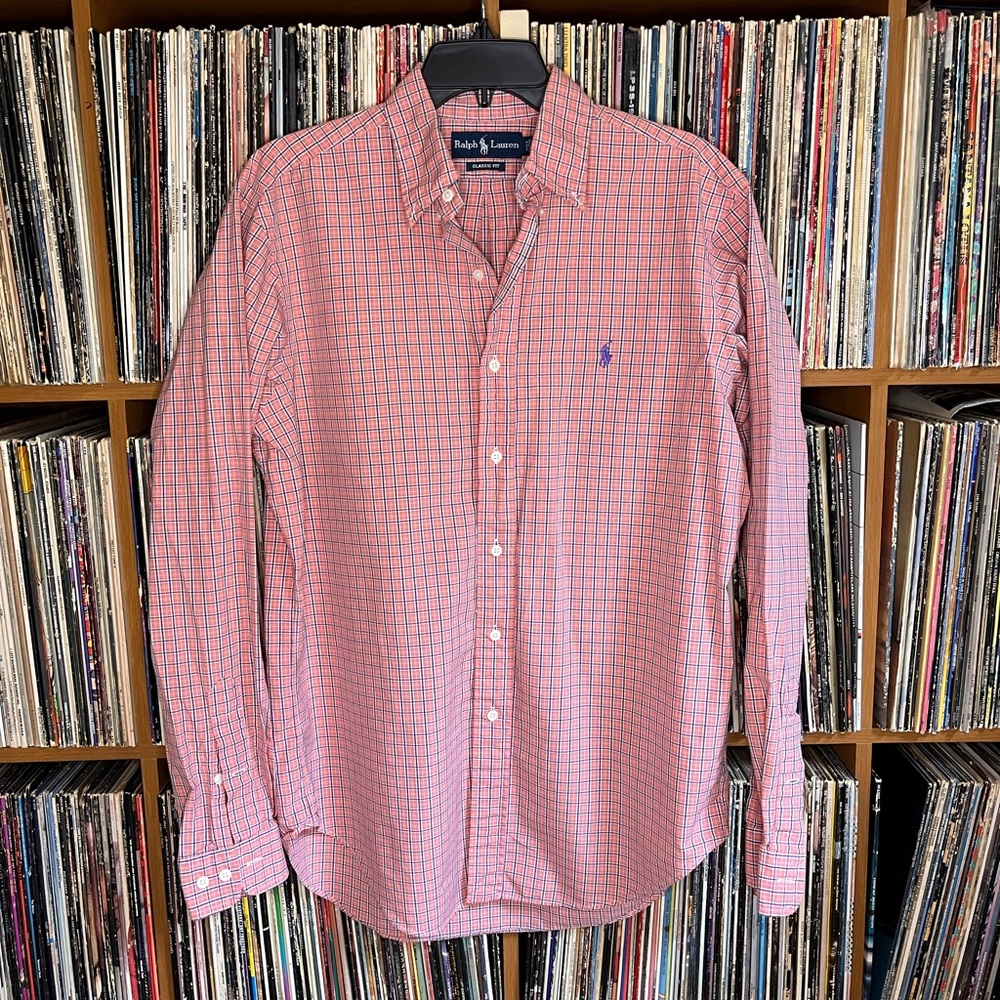 Orange Polo button down shirt. Ralph Lauren in a 15 1/2